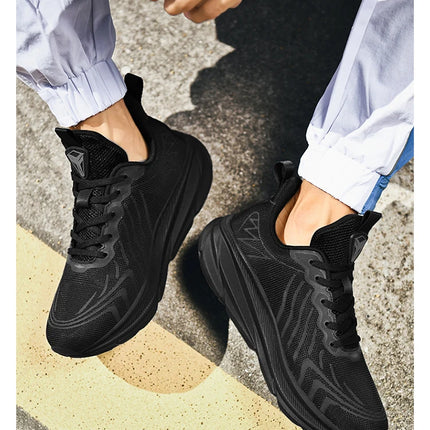 Carbon Plate Air Cushion Running Shoes for Men Soft Chunky Sneakers Women Daily Commuting Shoes Outdoor Casual Walking Shoes