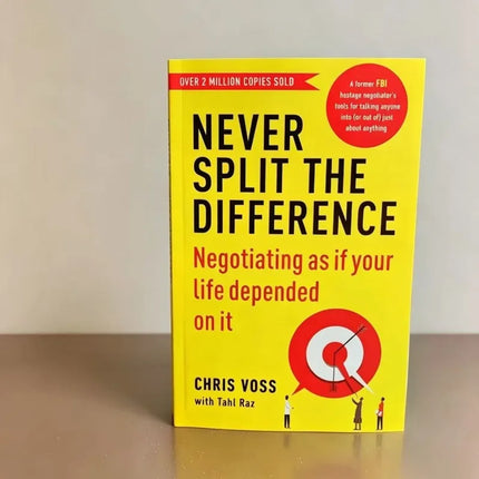 Never Split The Difference By Chris Voss Books in English for Adults Negotiations Emotional Intelligence New Listing