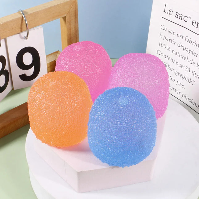 Frosted Ice Cube Shaped Fidget Toy Square Stress Relief Ball for Anxiety ADHD Squishy Squeeze Toy Gift for Adults