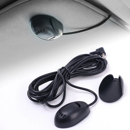 Self-Adhesive Bluetooth Car Audio Microphone For Auto Vehicle Head Unit Enabled Stereo Radio DVD 3.5mm External Mic 3M