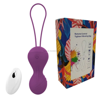 Female Shrinking Ball Vibrating Kegel Balls Silicone Smart Ball Vagina Tighten Exercise Machine Sex Toys for Women Adult Games