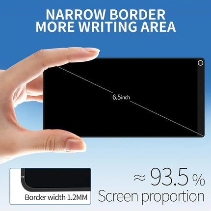 6.5" LCD Writing Tablet Full Screen Portable Digital Notepad, Lightweight Pocket Notebook, Ideal For Meeting Sketching Shopping