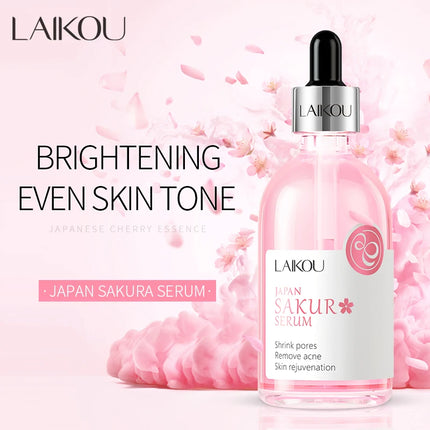 LAIKOU Sakura Serum Shrink Pores Remove Acne Skin Rejuvenation Whitening Essence
