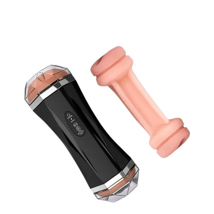 3Dtextured Pocket Cat Automatic Male Airplane Cupvibration Suction Mode Electric Stimulation Realistic Experience Adult Male Toy
