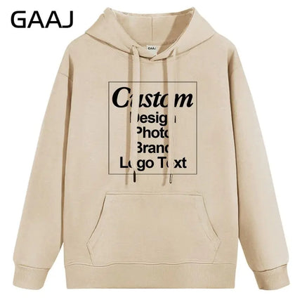 High Quality Custom Hoodie Cotton Sweatshirt Print Embroidery Brand Logo Text Photo Design Men Women Famliy Team Clothing 300g