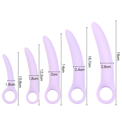Silicone Pelvic Floor Muscle Dilator Trainer Set,Pelvic Wand Massager for Women，Pelvic Floor Strengthening Device