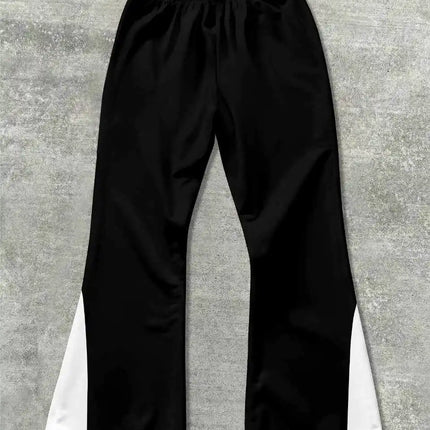 Y2k Flared Pants Men Loose 3D Print Trousers Casual Sweatpants Mid Waist Sporty Female Clothes Streetwear Hip Hop Vintage Pants