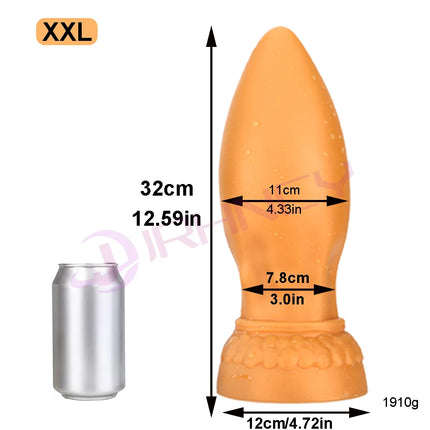 11cm Huge Anal Plug Soft Liquid Silicone Thick Butt Plug 18+ Sex Toys For Women Men Gay Prostate Anal Dildos Masturbation