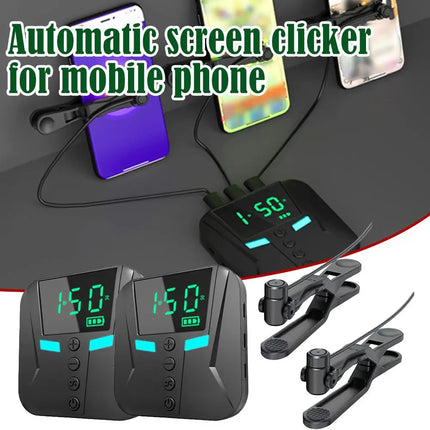 9/8/7/6/5/4/3/2/1 Heads Phone Screen Clicker Automatic Grabber Clicking 50 Instant Points Per Second Silent For Games Shopping