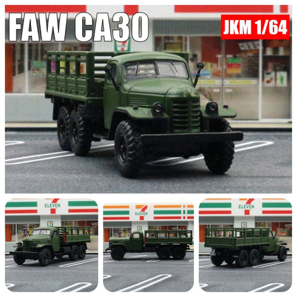 1:64 FAW MV3 Military Transport Truck 1/64 JKM Diecast Toy Car Vehicle Model Classical Zinc Alloy Metal Collection Gift For Kid
