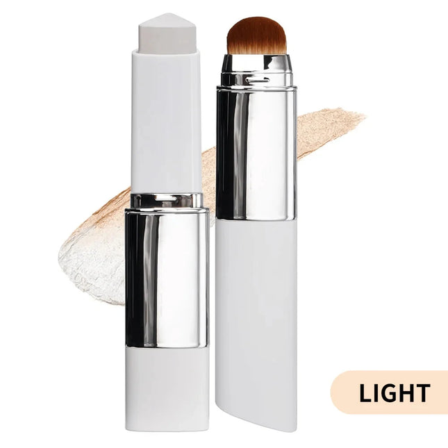 2-in-1 Color-Changing Foundation Stick Liquid Lightweight Moisturizing Brightening Foundation Color Changing For All Skin Types