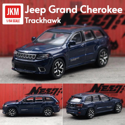 1/64 Jeep Grand Cherokee Trackhawk Miniature 1:64 JKM Toy Car Model SUV Sport Vehicle Free Wheels Diecast Metal Collection Gift