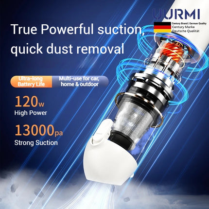 German UURMI 13Kpa Suction Power, 4 In 1 Wireless mini cordless Vacuum Cleaner Portable Handheld Car and Home Dust Collector