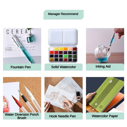 Tramol 26 Colors 18ml Various Colors Ink Glass Bottled Ink Fountain Pens Ink Cartridge School Office Supplies Stationery