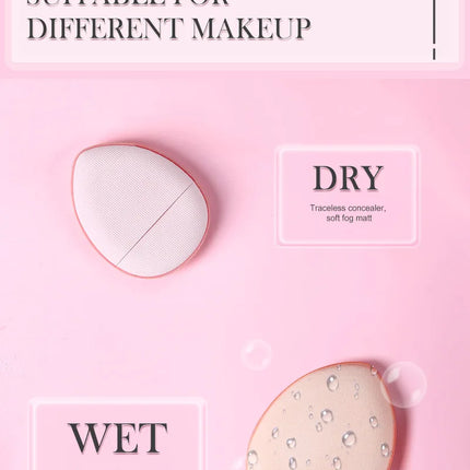 50/100PCS Mini Finger Puff Makeup Sponge Puffs Concealer Foundation Air Cushion Cosmetic Tool Dry Wet For Women Beauty Wholesale