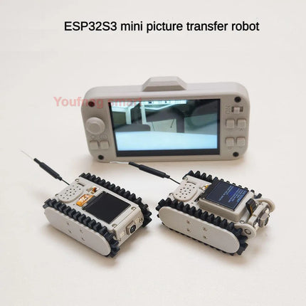 Pipeline Inspection Wireless Video Car Track RC Robot with Camera Maker Teaching Esp32 Scanning Code Networking DIY Program Toys