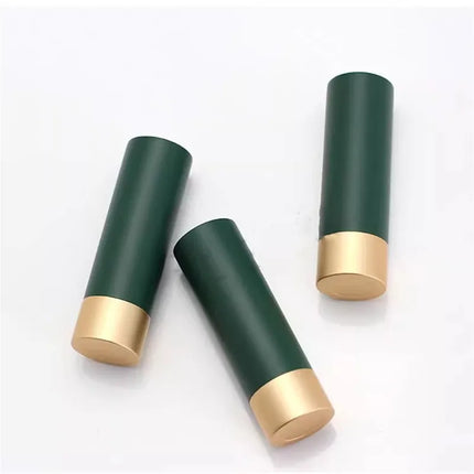 10-50pcs 12.1mm Matte Green/Black Lipstick Tube Empty Round Lipsticks Shell Aluminum Empty Lip Balm Tubes DIY  Makeup Tools