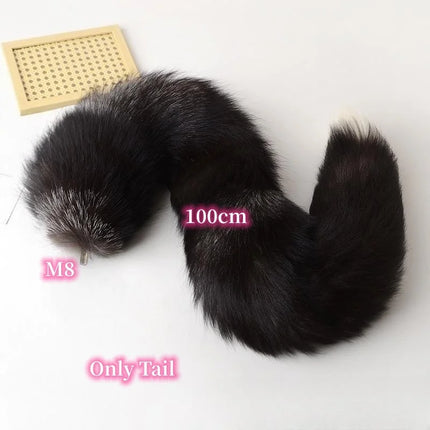 Exotic Anal Sex Toys with 30cm-100cm Separable Fox Tail Metal Butt Plug for Women BDSM Anue Bondage Flirting Sexy Shop