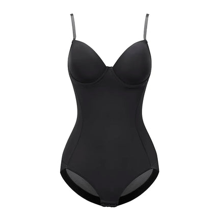 Wechery Red Top Women Camisole Bodysuit Body Shaper Butt Lift Lace Open Crotch Slim-fit Female Clothing