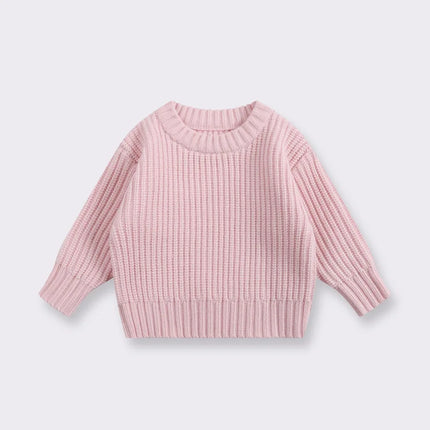0-7T Toddler Kid Baby Boy Girl Winter Clothes Newborn Baby Sweater Infant Knit Pullover Top Casual Basic Top Knitwear Outfit