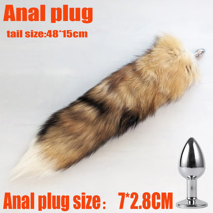 natural fox fur tail keychain furry 2024 chic y2k  beautiful accessory length 40 cm Car Keychains For Women