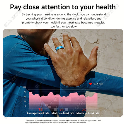 R10 Smart Ring with Charging Case for Men Women, Health and Sleep Monitor, 5ATM Waterproof, Multi-sport Modes Smartring 2026 New