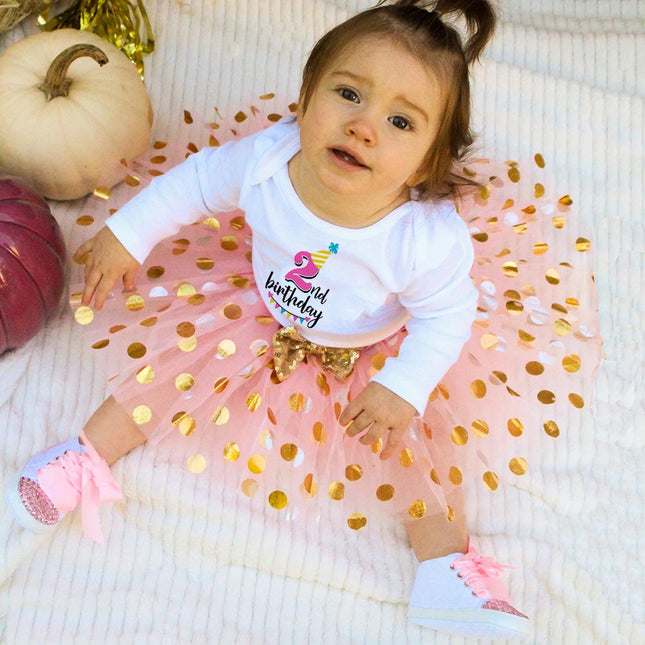 Baby Girl's 1st Birthday Outfit Birthday Tutu Girls Dress Set Newborn Infant Baby Girls 1st Birthday Dress Birthday Party Costume