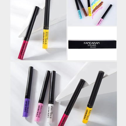 Waterproof Matte Liquid Eyeliner Long Lasting Quick Dry Non Smudging UV Luminous Gel Makeup for Smokey Eyes