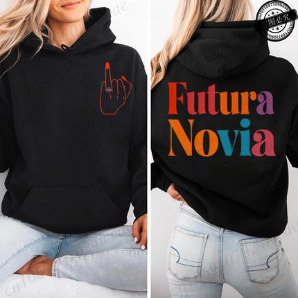 Women's Hoodies Future Bride & Tribu De La Novia Sweatshirts Fashionable Casual Pullovers for Single Farewell & Bridal Shower