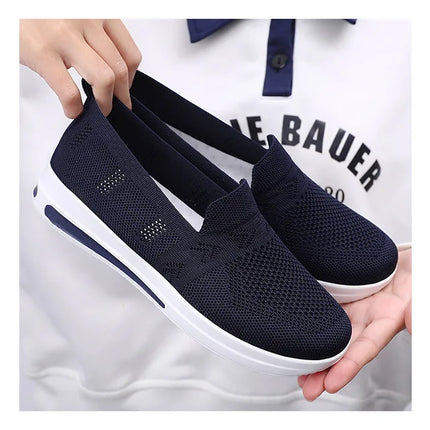 Spring New Women's Sports Shoes, Fashionable, Breathable, Lightweight, Non-slip, Wear-resistant, Casual Sports Shoes, Flat Shoes