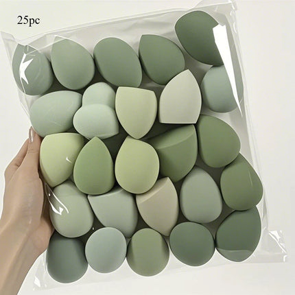 25PCS Latex-Free Makeup Sponge Set, Blendable for Liquid Foundation & Cream, Soft Face Cosmetic Tools Kit