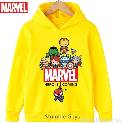 Avengers Kids Hoodie Spiderman Autumn 3-13Y Boys Clothes Girls Marvel Comfortable Sports Wear