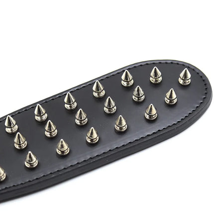 BDSM Spanking Paddle Dual Side Leather Spiked Whip Sex Toys for Couples Adult Games Bondage Restraints Sex Products