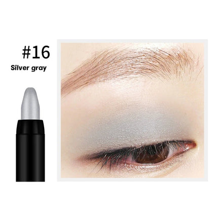 1Pc Pearlescent Eyeliner 15 Colors Waterproof Long-Lasting Non-Smudge Glitter Eye Makeup for Smokey Eyes
