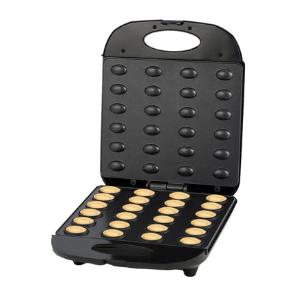 【PASSIONE 】Electric Walnut Cookie Maker 24 Holes Mold Maker Mini Nut Waffle Bread Machine Breakfast Pan Cake Maker