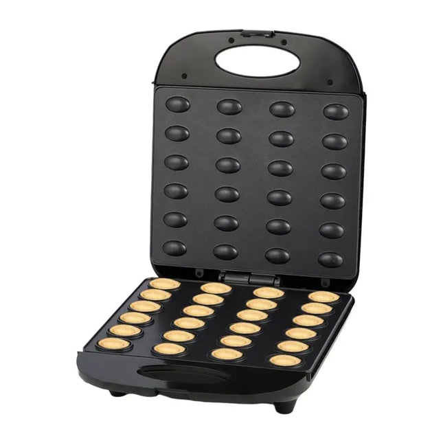 【PASSIONE 】Electric Walnut Cookie Maker 24 Holes Mold Maker Mini Nut Waffle Bread Machine Breakfast Pan Cake Maker