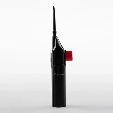 Portable high-pressure oral irrigator - manual tooth cleaner with grip, nozzle attachment for gum health