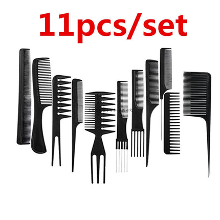 Anti-Static Black Plastic Hairbrush for Men & Women Salon Professional Hairdressing Styling Tool