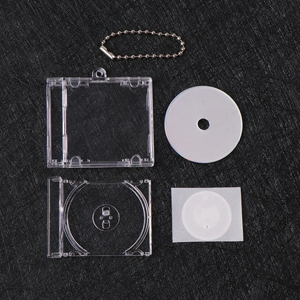 1pc NFC Functional CD Disc Key Chain Mini CD Case Keychain Peripheral Commemorative Album Key Holder For DIY Backpack Pendant