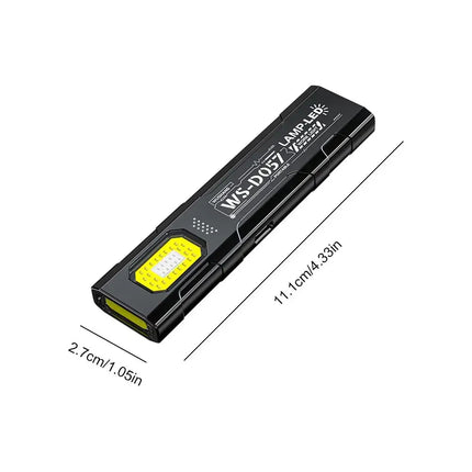 Portable EDC COB LED Flashlight with Magnetic Rechargeable Work Light with Hat Clip for Outdoor Camping Hiking Repair Vehicles
