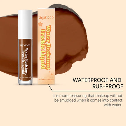 Zephoco Water Resistant Freckle Liquid Long Lasting Simulation Spot Fake Dot Quick Dry Natural Waterproof and Sweat Proof Makeup