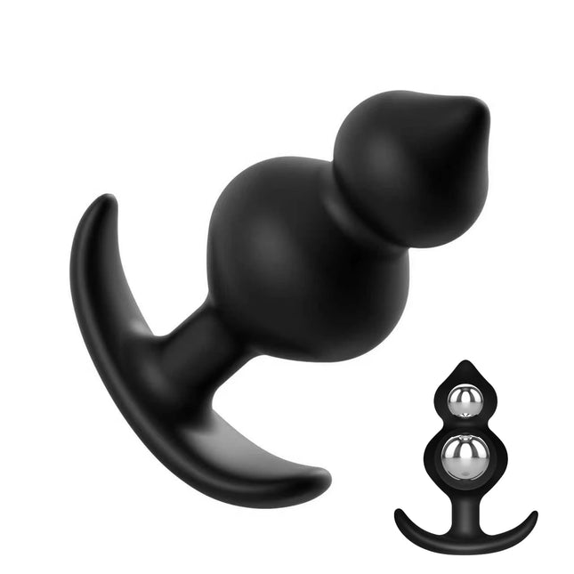 Anal Plug with Steel Balls Butt Plug Anal Beads Fetish Men Prostate Massager Sex Toys for Women Men Anal Dilator
