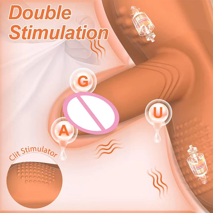Big Sit and Ride Vibrators Dildo with 10 Vibrating Modes Remote Control Clit Anal G Spot Stimulator Adult Sex Toy for Women Man