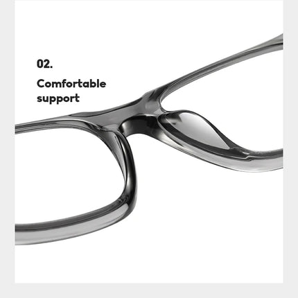 JMISUS Fashion Square Prescription Glasses Women Men Photochromic Progressive Myopia Optical Eyewear Lenses with Custom Recipe