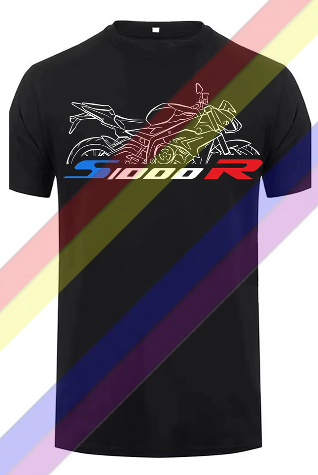 S1000R Motorcycle T-Shirt 100% Cotton Round Neck Printed T-Shirt S-3XL