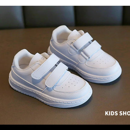 Autumn Kids White Sneakers Leisure Soft Bottom Fashion Boys Girls Sport Shoes All-match Children Trainers Non-slip Running Shoes