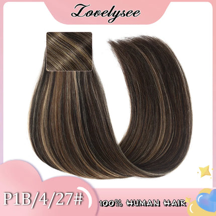 Straight V-shaped Clip in Human Hair Extensions 100% Remy Human Hair Brazilian Dark Brown Soft Hair for Women 100G 120G 140G