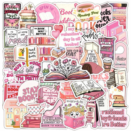 10/50/100pcs Mix Kindle Smut Bookish Dark Romance Reading Book Stickers Aesthetic DIY Scrapbooking Notebook Laptop Phone Sticker
