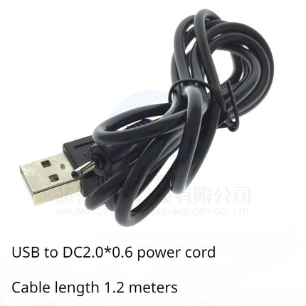 Hot Selling USB to DC5.5/2.0/2.5/3.5/4mm USB Power Cord DC5V Charging Cable Round Hole 1.2 Meters