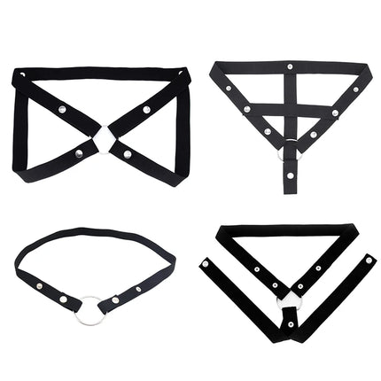 Anti Off Male Chastity Cage Device Adjustable Three Way Elastic Band Auxiliary Belt Sexy Underwear Sex Toy For Men